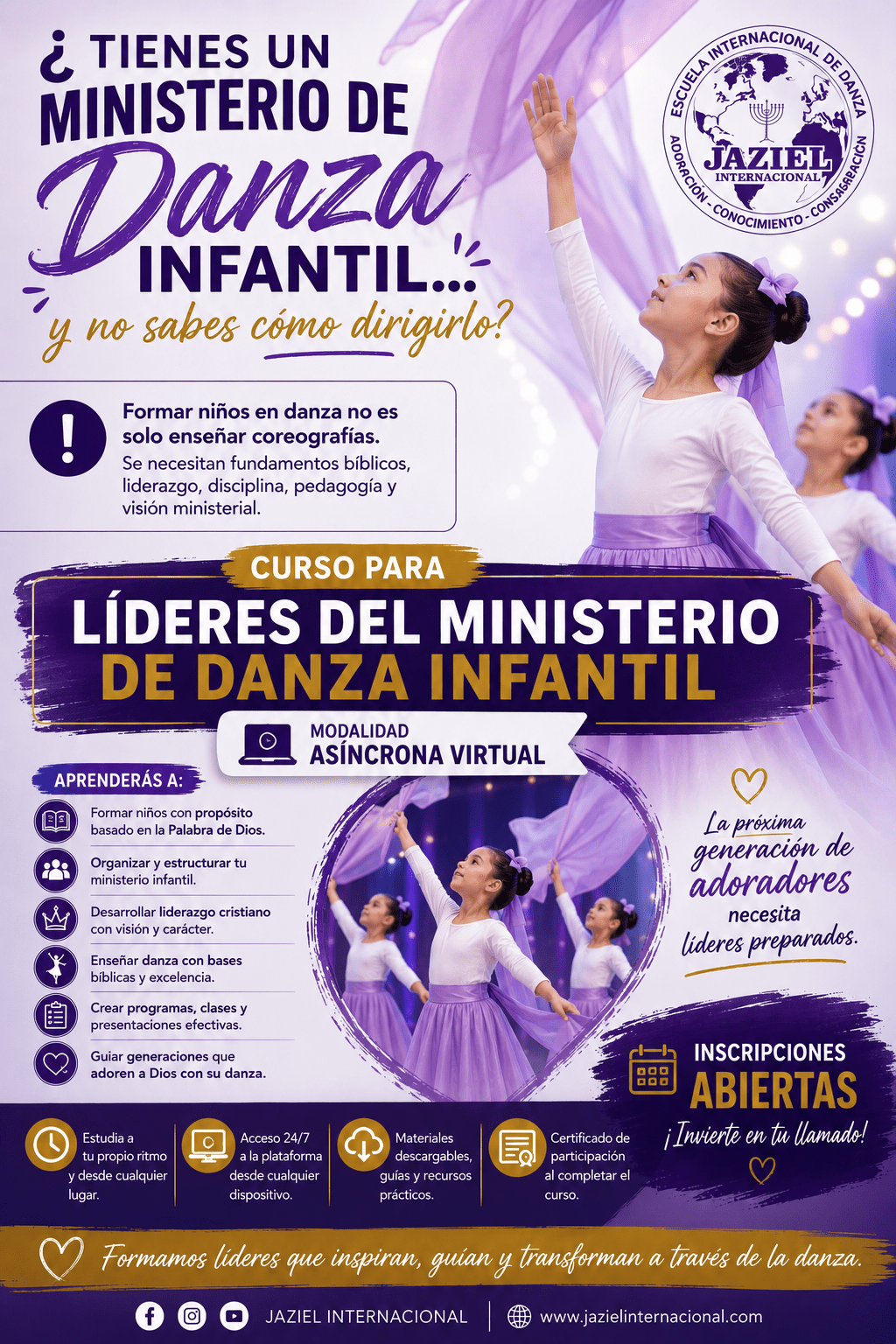Curso para Líderes de Danza énfasis en&nbsp;niños